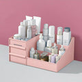 Makeup Organiser with Drawers and Open Compartments - White - view 3