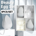 Makeup Sponge Egg Set with Holder and Storage Box, 4 Piece
