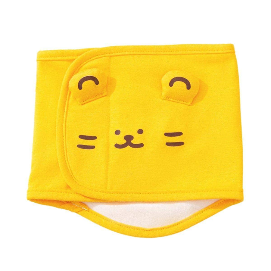 Male Dog Belly Band Diaper Pants, Washable and Reusable - Yellow Cat Face, Medium (40 x 12 cm)