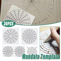 Mandala Stencil Set for Painting and Crafts, Reusable PET Templates, Set of 30