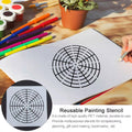 Mandala Stencil Set for Painting and Crafts, Reusable PET Templates, Set of 30 - view 4