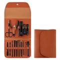 Manicure and Pedicure Set, 16 Piece - Brown Case - view 3