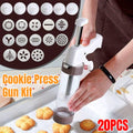 Manual Cookie Press Kit, Pack of 20 - Cookie Mould Decorating Set for Baking