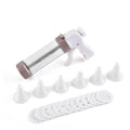 Manual Cookie Press Kit, Pack of 20 - Cookie Mould Decorating Set for Baking - view 2