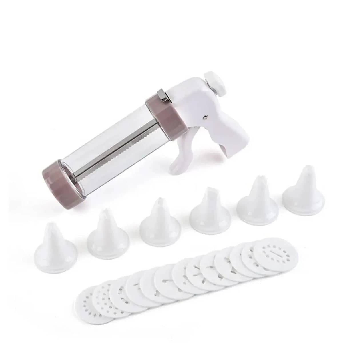 Manual Cookie Press Kit, Pack of 20 - Cookie Mould Decorating Set for Baking - view 2