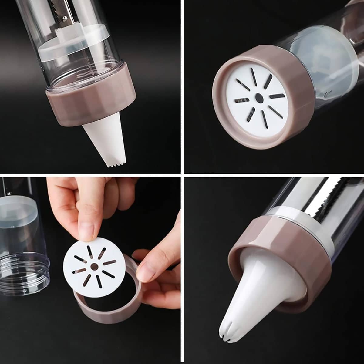 Manual Cookie Press Kit, Pack of 20 - Cookie Mould Decorating Set for Baking - view 4