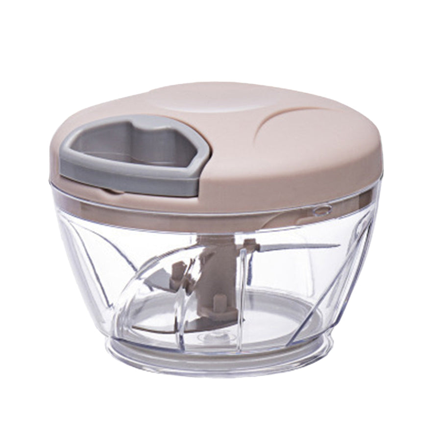 Manual Food Chopper and Garlic Mincer, 500 ml - Dusty Pink