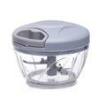 Manual Food Chopper and Garlic Mincer, 500 ml - Light Blue
