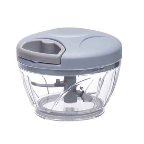 Manual Food Chopper and Garlic Mincer, 500 ml - Light Blue