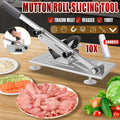 Manual Frozen Meat Slicer - Stainless Steel, Adjustable 0.3 to 15 mm