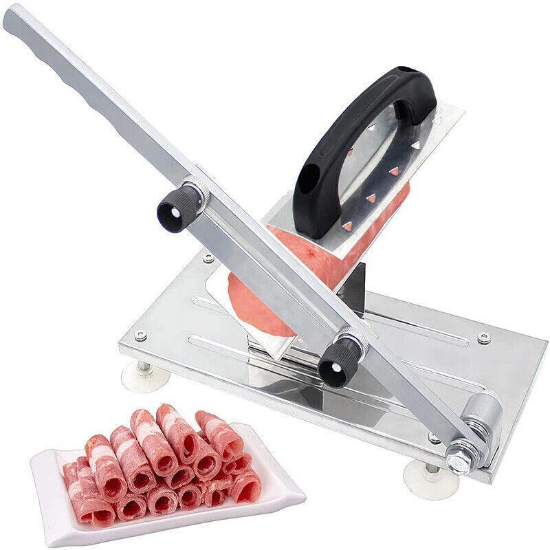 Manual Frozen Meat Slicer - Stainless Steel, Adjustable 0.3 to 15 mm - view 5