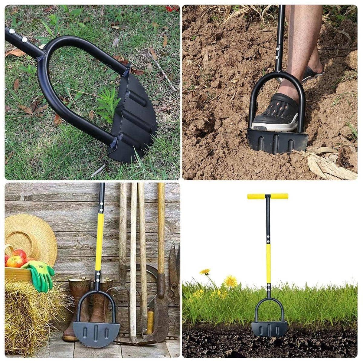 Manual Half Moon Lawn Edging Tool with T-Handle - Sharp Edge - view 5