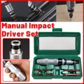 Manual Impact Driver Set 7 Piece Chrome Vanadium Steel with Storage Case