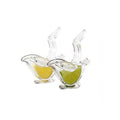 Manual Lemon Squeezer, Clear Acrylic Bird Design - Pack of 2