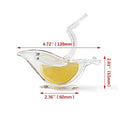Manual Lemon Squeezer, Clear Acrylic Bird Design - Pack of 2 - view 3