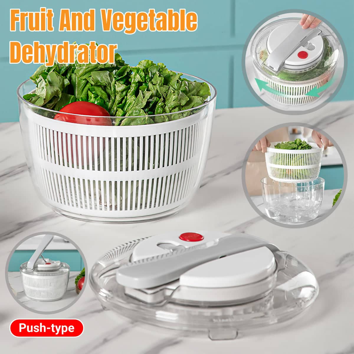 Manual Press Fruit and Vegetable Dehydrator Kitchen Snack Maker