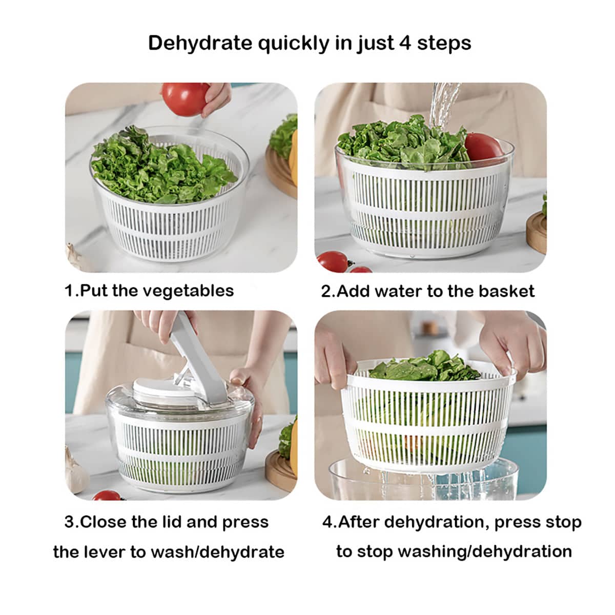 Manual Press Fruit and Vegetable Dehydrator Kitchen Snack Maker - view 4