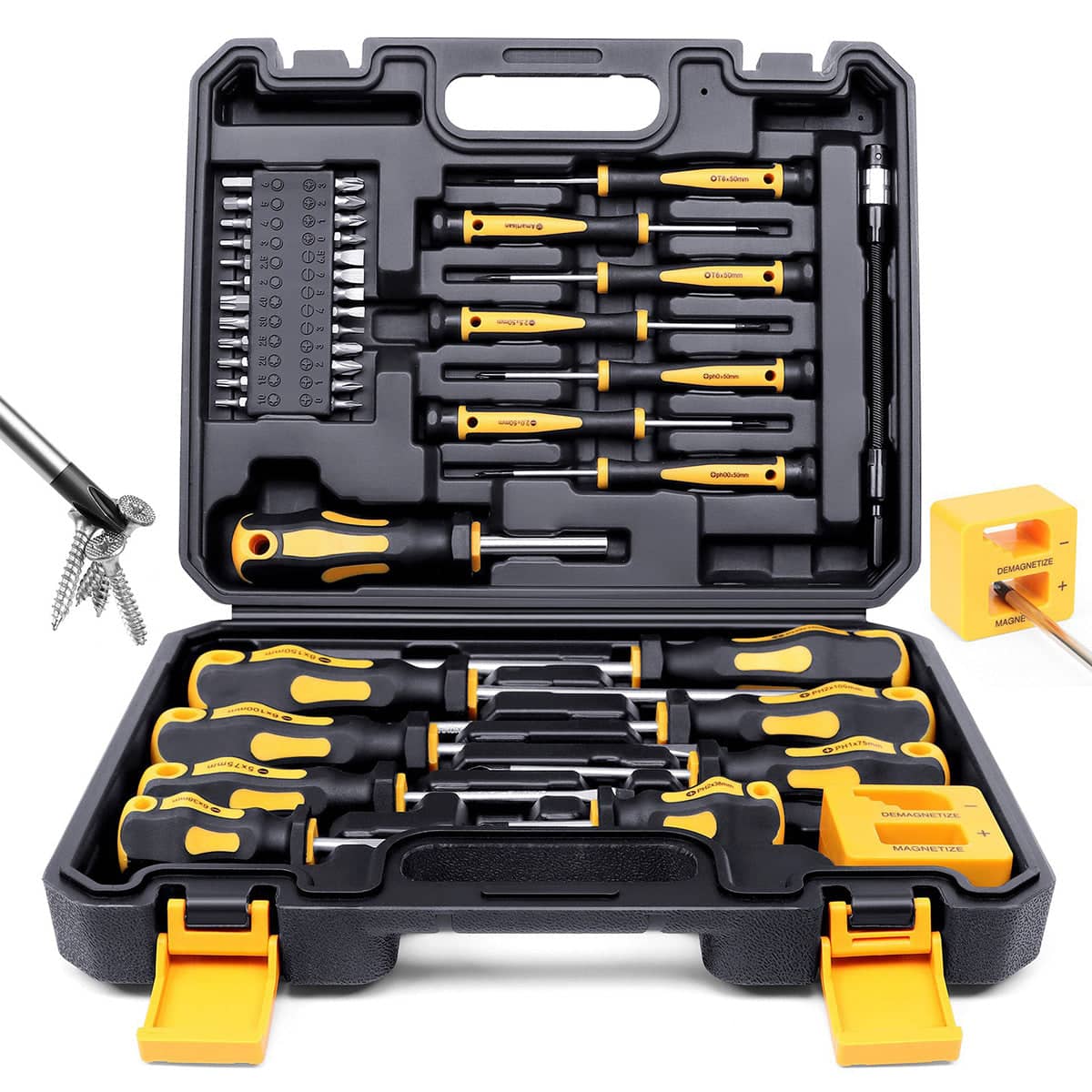 Manual Ratchet Screwdriver Set 43 Piece Multi Bit for Home DIY and Electronics Repair - view 2