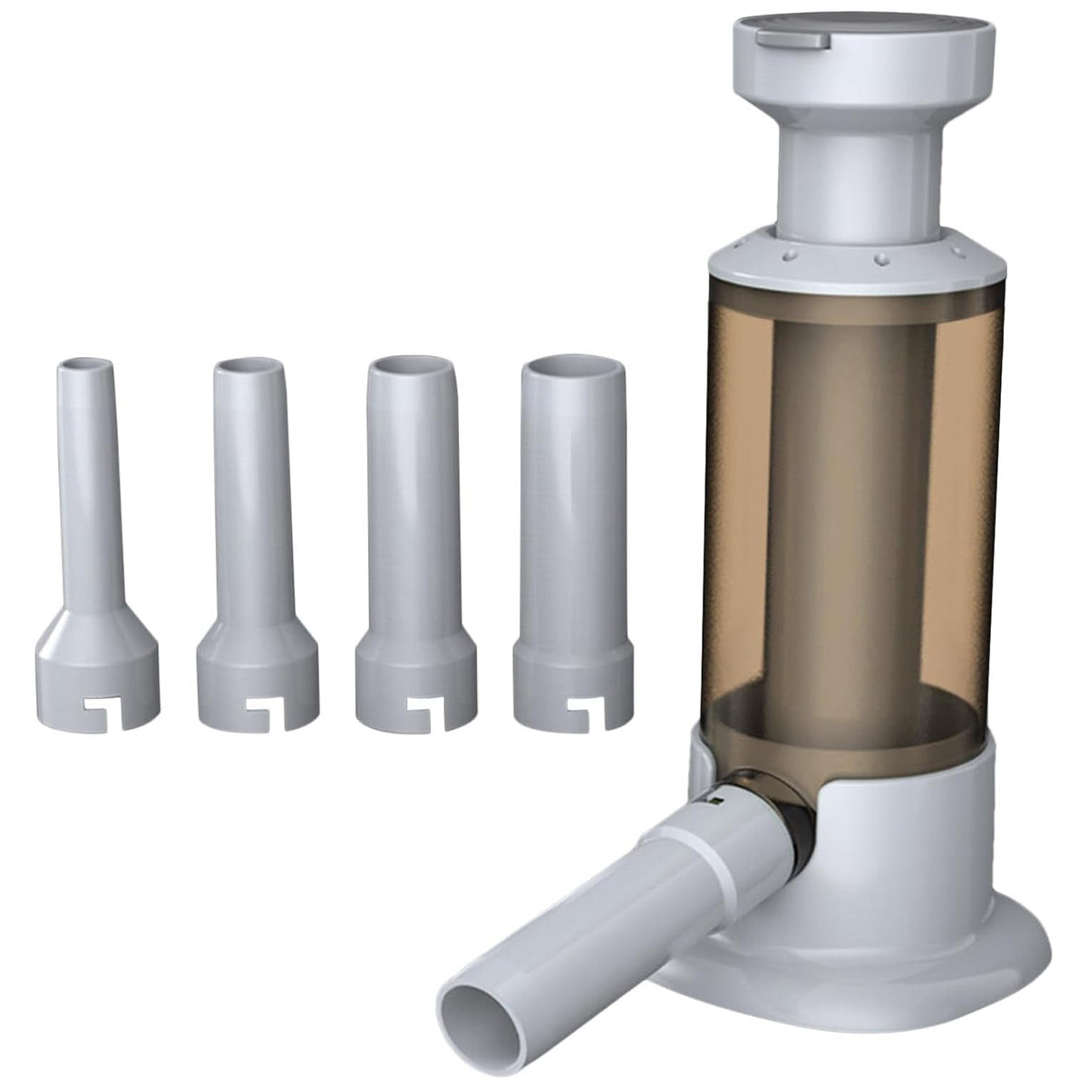 Manual Sausage Stuffer with 4 Nozzles - Brown