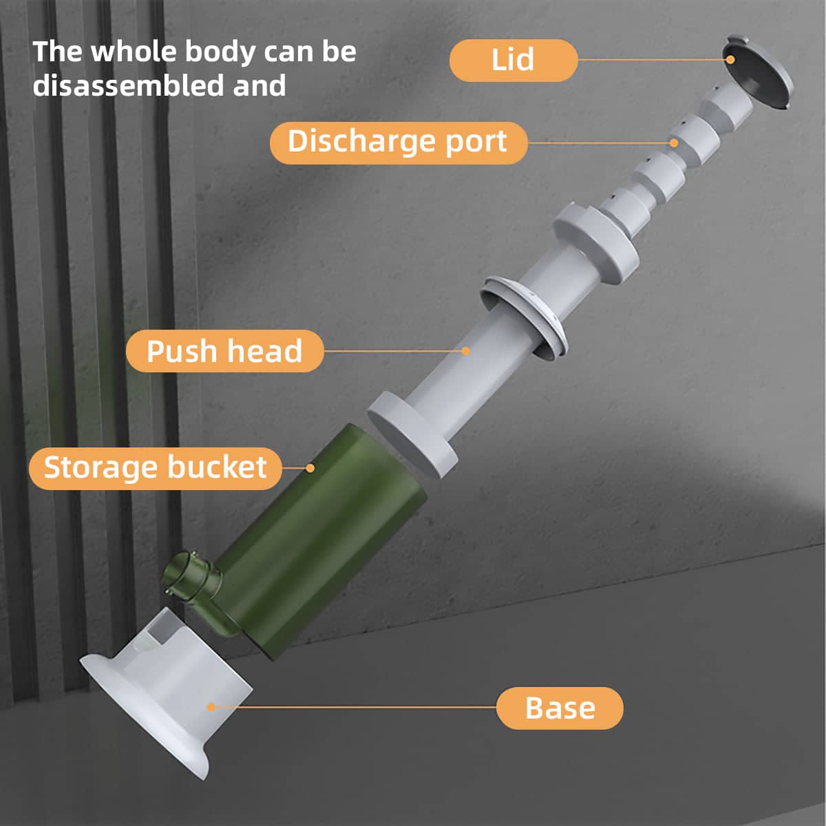 Manual Sausage Stuffer with 4 Nozzles - Brown - view 5