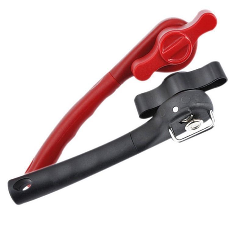 Manual Stainless Steel Can Opener with Smooth Edge Cut - Black - view 3
