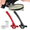 Manual Stainless Steel Can Opener with Smooth Edge Cut - Black - view 4