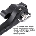 Manual Stainless Steel Can Opener with Smooth Edge Cut - Red - view 5