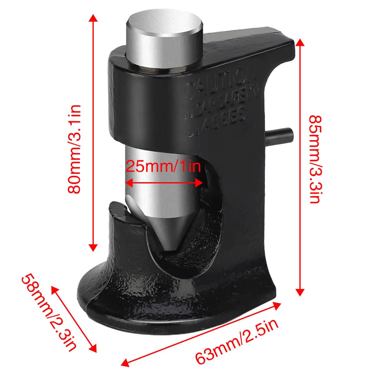 Manual Wire Crimping Tool for Lug Terminals, 3 mm² to 70 mm² Riveting Pliers - view 3