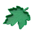 Maple Leaf Reptile Food and Water Dish - Green, 15.1 x 12 cm