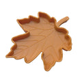 Maple Leaf Reptile Food and Water Dish - Orange, 15.1 x 12 cm