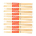 Maple Wood Drum Sticks, 12 Pairs - 5A