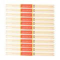 Maple Wood Drum Sticks, 12 Pairs - 5B