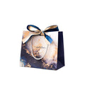 Marble Pattern Paper Gift Bags with Ribbon, Pack of 25 - 18 x 16 x 10 cm