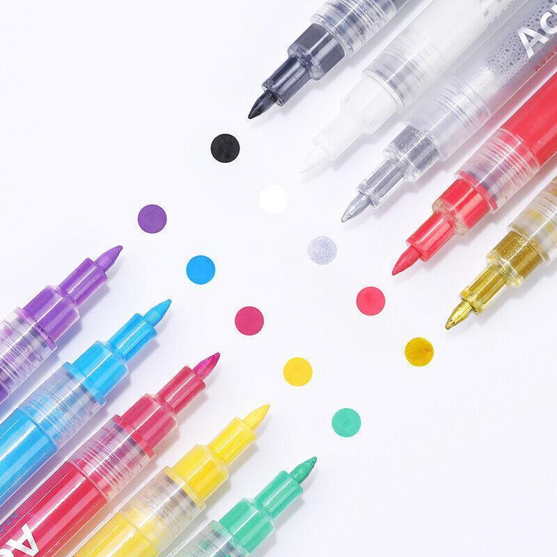 Marker Pen for Fine Drawing, Writing and Marking - Red - view 3
