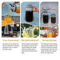 Mason Jar Lid with Handle and Easy Pour Spout for 24 oz Jars, Grey - view 5