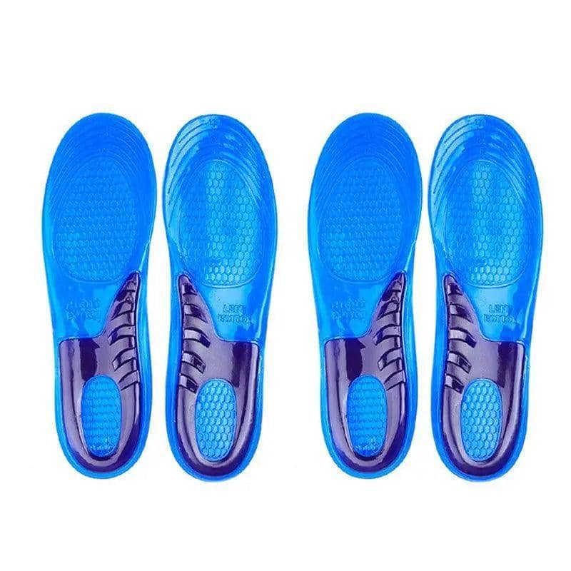Massaging Gel Shoe Insoles with Arch Cushion - Size 35-38 (24.5 cm), 2 Pairs