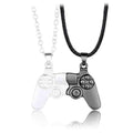 Matching Magnetic Controller Necklace Set for Couples - Silver and Black