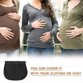 Maternity Pregnancy Waistband Extender, Adjustable Elastic Waist Button Belt - Blue - view 5