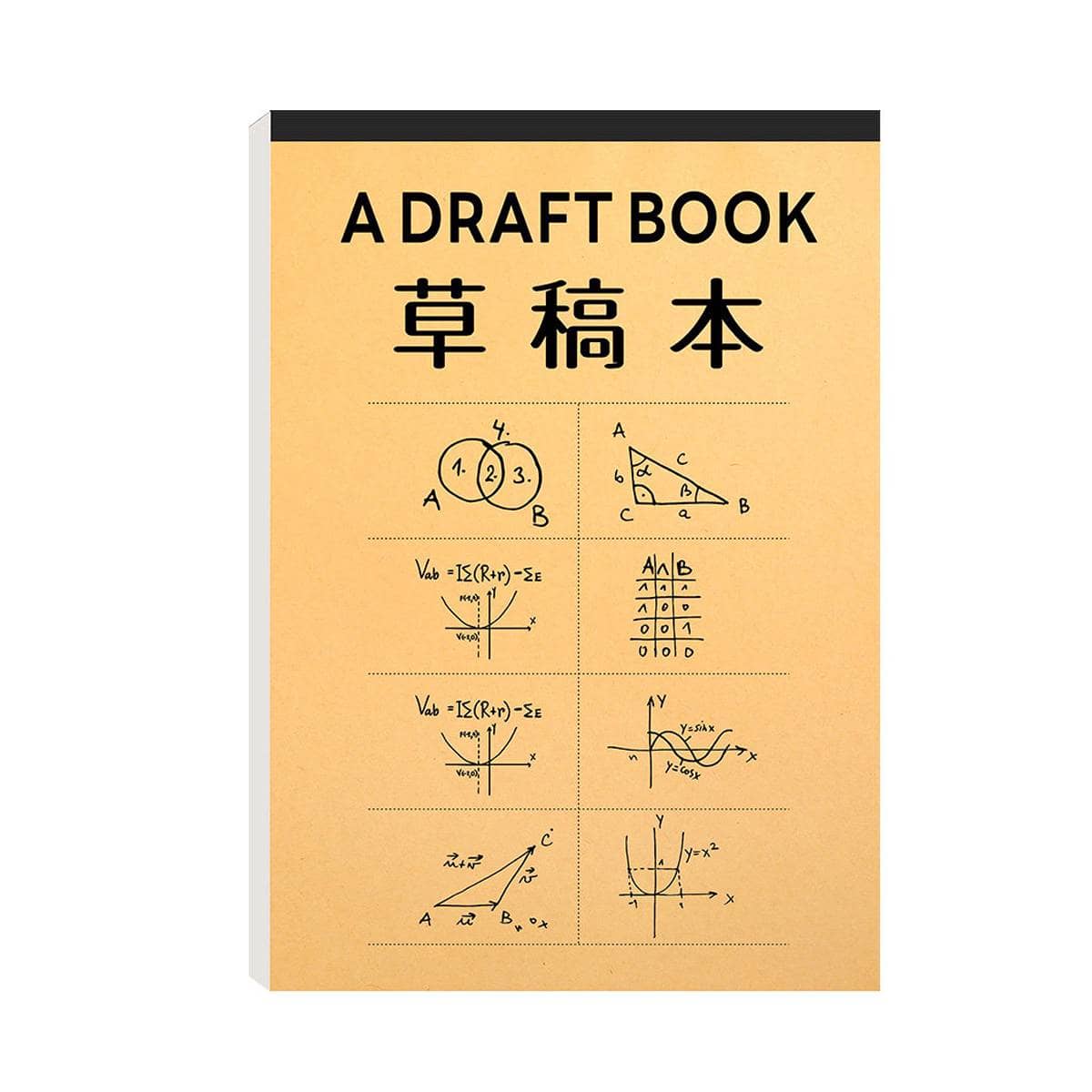 Maths Theme Draft Books, 153 x 225 mm - Pack of 6 - view 3