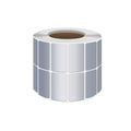 Matt Silver PET Thermal Transfer Labels, 2 Rows, Pack of 3000 - 40 x 25 mm