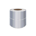 Matt Silver PET Thermal Transfer Labels, 2 Rows, Pack of 5000 - 40 x 15 mm