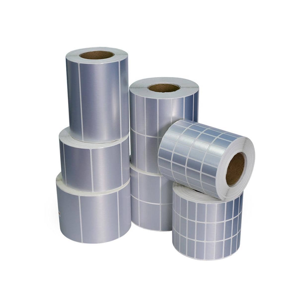 Matt Silver PET Thermal Transfer Labels, 2 Rows, Pack of 5000 - 40 x 15 mm - view 3