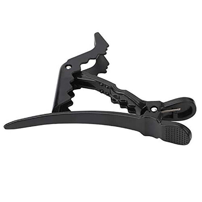 Matte Black Crocodile Hair Clips for Salon Sectioning - Pack of 10 - view 2
