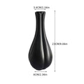 Matte Ceramic Bud Vases - Black, 6 Pack, 23 cm - view 4