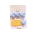 Matte Heart Hair Clip Set of 2 - Light Blue