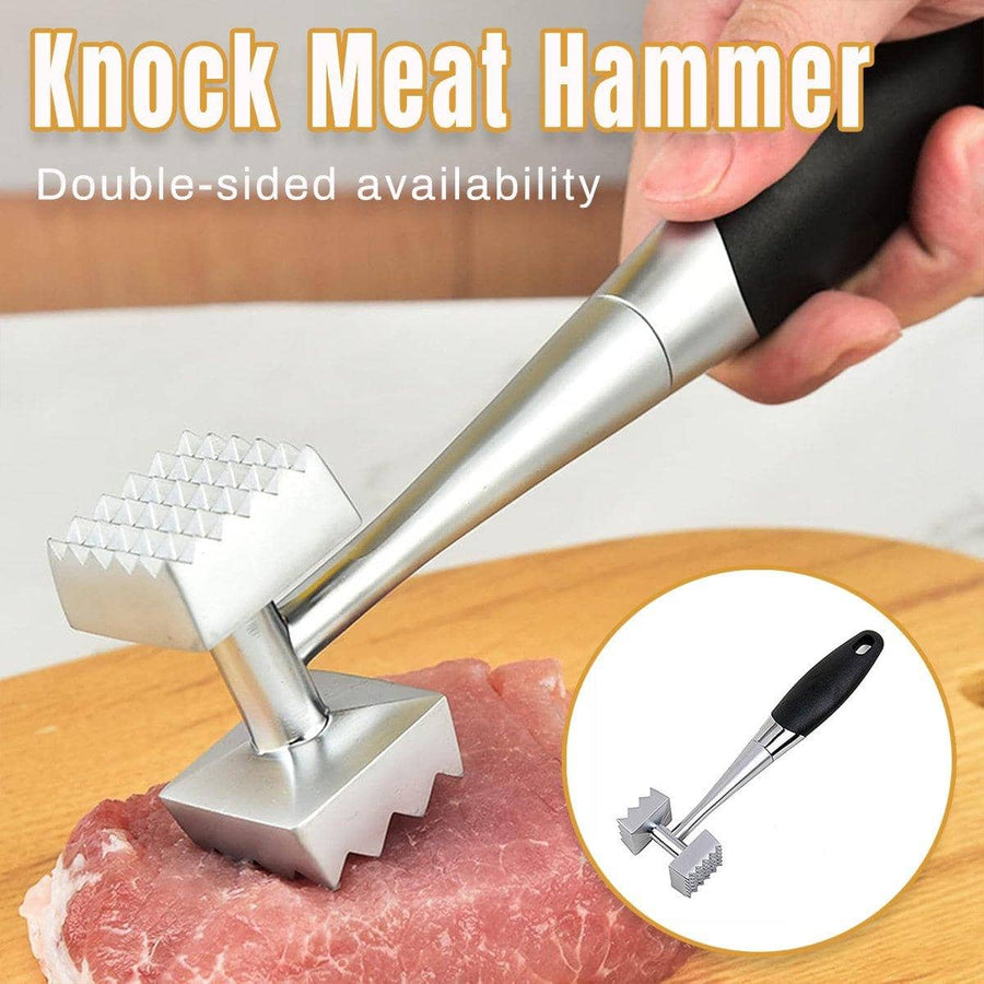 Meat Tenderiser Hammer Double-Sided Stainless Steel Mallet for BBQ and Cooking