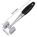 Meat Tenderiser Hammer Double-Sided Stainless Steel Mallet for BBQ and Cooking - view 3