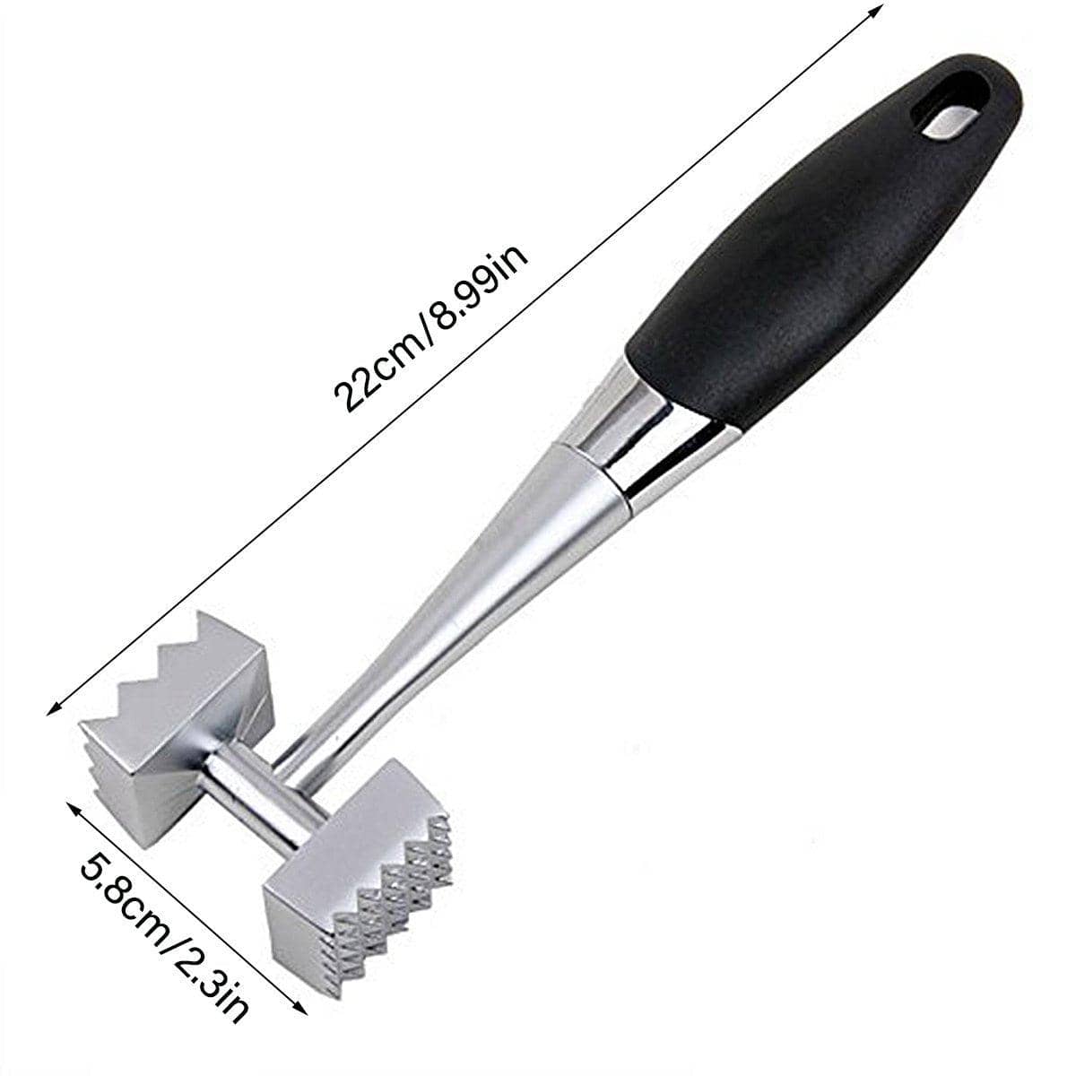 Meat Tenderiser Hammer Double-Sided Stainless Steel Mallet for BBQ and Cooking - view 3