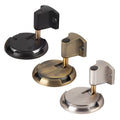 Mechanical Floor Door Stop, Push-Lock Zinc Alloy - Brushed Silver - view 3