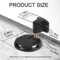 Mechanical Floor Door Stop, Push-Lock Zinc Alloy - Brushed Silver - view 4